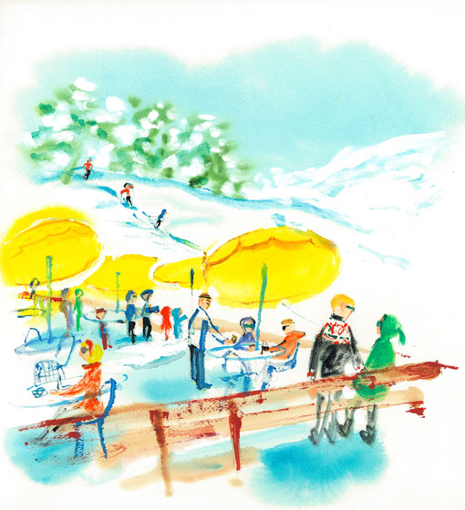 cafeterrace in a skiingground　2007